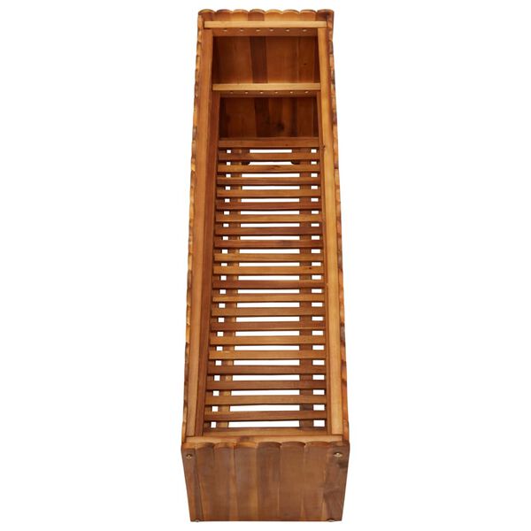 vidaXL حوض حديقة مرتفع 100×30×50 سم خشب أكاسيا صلب