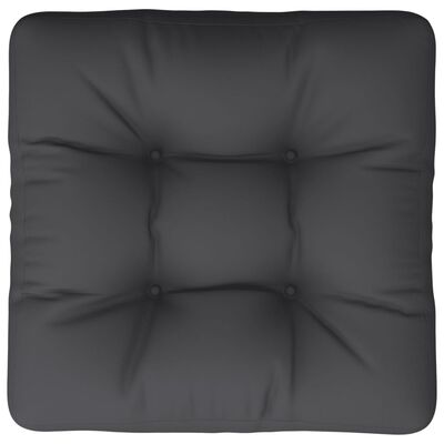 vidaXL وسادة أريكة طبليات أسود 58×58×10 سم