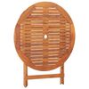 vidaXL طاولة حديقة قابلة للطي 90×75 سم خشب أكاسيا صلب