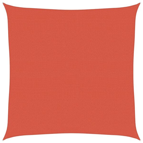 vidaXL مظلة شراعية 160 جم/م&sup2; قرميدي 5&times;5 م HDPE