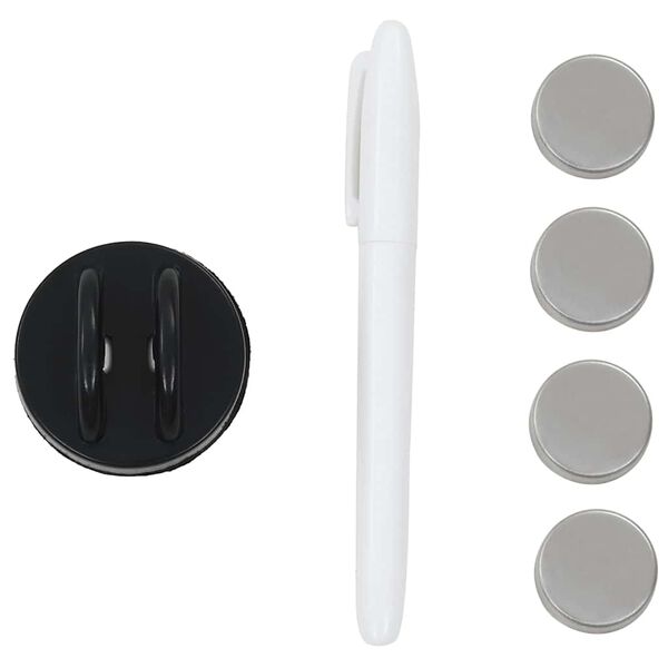 vidaXL سبورة جدارية مغناطيسية زجاج 60&times;80 سم