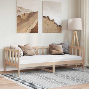 vidaXL سرير نهاري خشب صنوبر صلب 90&times;200 سم