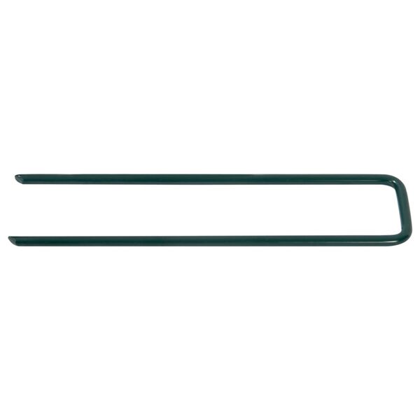 vidaXL مسامير عشب صناعي 20 ق على شكل حرف U حديد