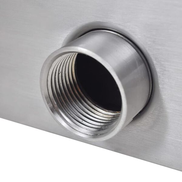 vidaXL 41668 نافورة شلال للمسبح مستطيلة ستانلس ستيل 90 سم