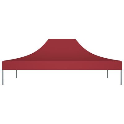 vidaXL سقف خيمة حفلات 4×3 م برغندي 270 جم/م²
