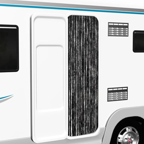 vidaXL ستارة حشرات أنثراسيت 56×185سم شانيل