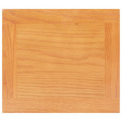 vidaXL طاولة جانبية 27×24×55 سم خشب بلوط صلب