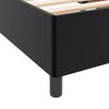 vidaXL إطار السرير مع مرتبة أسود 90 x 200 cm قماش