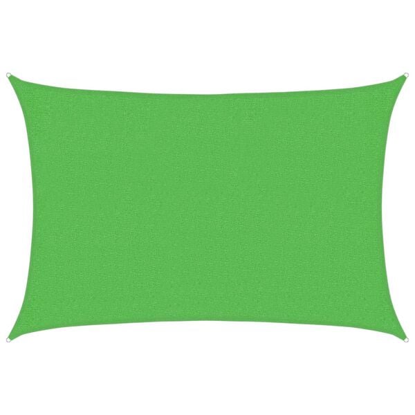 vidaXL مظلة شراعية 160 جم/م&sup2; أخضر فاتح 2&times;3 م HDPE