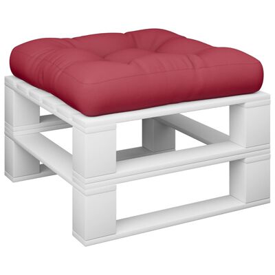 vidaXL وسادة مقعد منجدة 60 × 60 × 10 سم أحمر خمري 40972