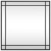 مرآة حائط VidaXL سوداء مقاس 60x60 سم، مربعة حديد