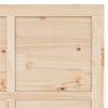 vidaXL باب منزلق بني 80 × 208 سم solid pine wood