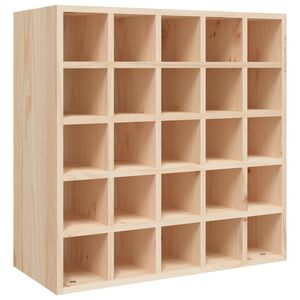 vidaXL خزانة نبيذ 56x25x56 سم خشب صنوبر صلب