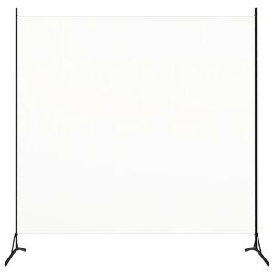 vidaXL مقسم غرفة اح أبيض 175&times;180 سم قماش