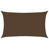vidaXL مظلة شراعية 160 جم/م&sup2; بني 5&times;8 م HDPE