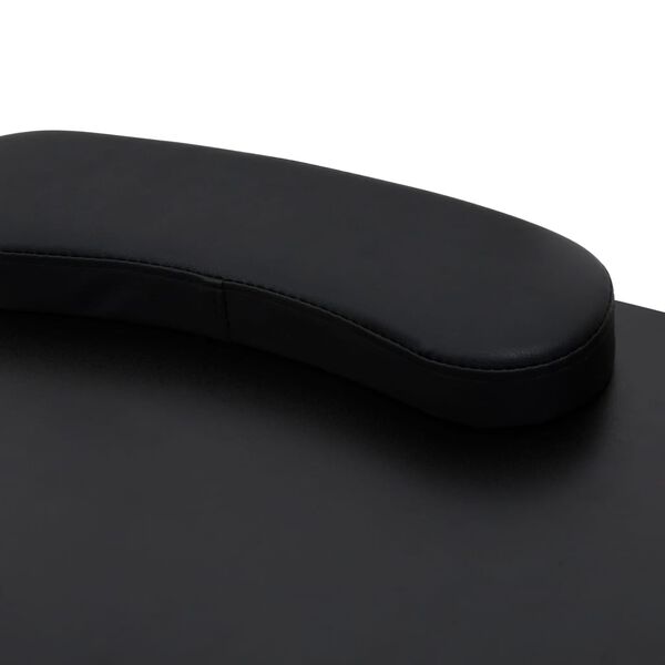 طاولة عناية بالأظافر قابلة للطي مع عجلات أسود