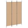 vidaXL مقسم غرفة 3-ألواح أسود 150&times;220 سم قماش