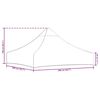 vidaXL سقف خيمة حفلات 2×2 م قرميدي 270 جم/م²
