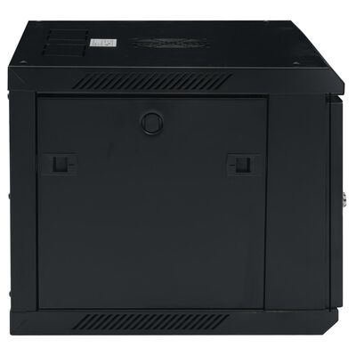 vidaXL خزانة شبكة 6U مثبتة على الحائط نوع IP20 مقاس 19 بوصة 600×450×375 ملم