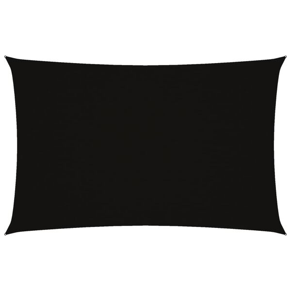 vidaXL مظلة شراعية قماش أكسفورد مستطيلة 4×7 م أسود