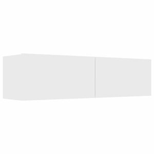 vidaXL خزانة تلفزيون أبيض 120×30×30 سم خشب صناعي