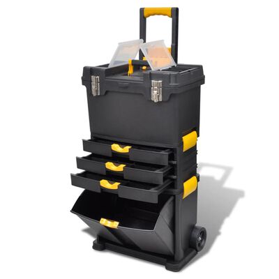 vidaXL حقيبة أدوات صندوق أدوات عربة سهلة الحمل