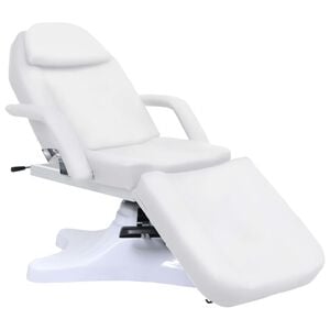 vidaXL طاولة مساج بيضاء 180&times;62&times;(86.5-118) سم