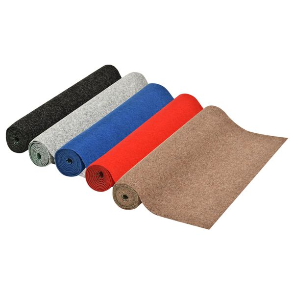 vidaXL عشب صناعي مع مسامير 4×1 م رمادي