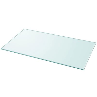 vidaXL سطح طاولة زجاج مقوى مستطيل 1200×650 ملم