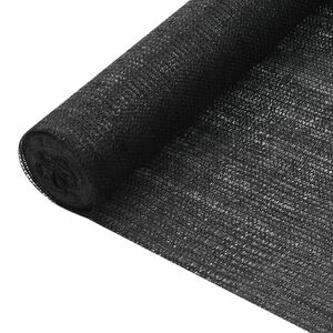 vidaXL شبكة خصوصية أسود 1.2&times;10 م HDPE وزن 75 جم/م&sup2;