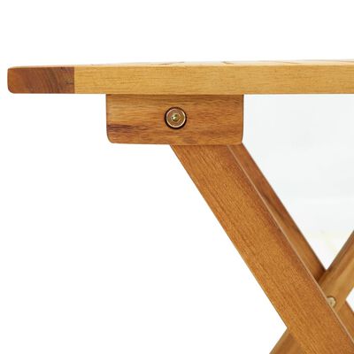 vidaXL طاولة بيسترو 46×46×47 سم خشب أكاسيا صلب