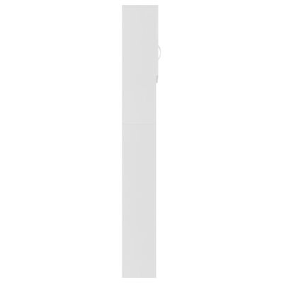 vidaXL خزانة غسالة أبيض 64×25.5×190 سم خشب حبيبي