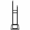 vidaXL حامل مناشف قائم بذاته لون أسود 78,5x24x48 سم حديد