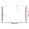 vidaXL سطح طاولة لون بني فاتح 100*60*(2-6) سم خشب صلب معالج وحواف خام