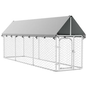 vidaXL منزل كلب خارجي مع سقف 150x100x400 سم