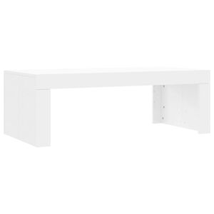 vidaXL طاولة قهوة 36x50x102 سم خشب صناعي أبيض