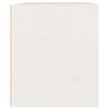 vidaXL خزانات حائط لون أبيض 35x30x45 سم خشب صنوبر صلب