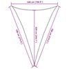vidaXL مظلة شراعية 160 جم/م&sup2; أبيض 5&times;7&times;7 م HDPE