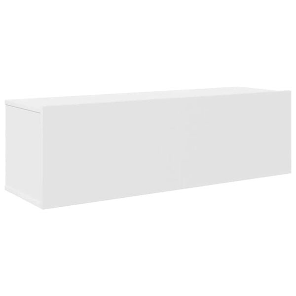 vidaXL طقم خزانة تلفزيون 7ق أبيض خشب صناعي