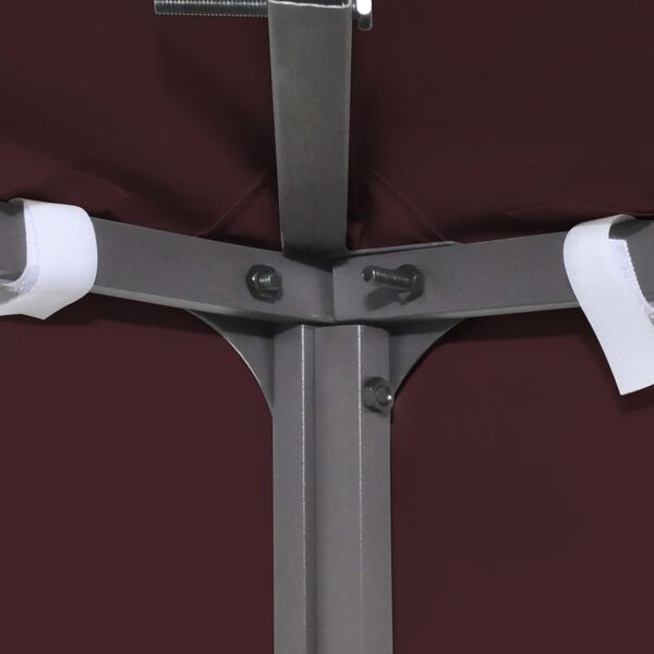 vidaXL سقف مظلة علوي ذو طبقتين 310 جرام/ م² 4×3 م أحمر بوردو