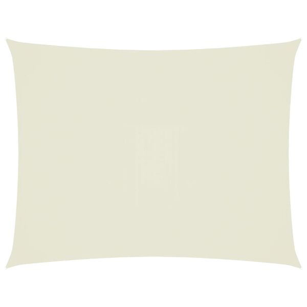 vidaXL مظلة شراعية قماش أكسفورد مستطيلة 4×5 م كريمي