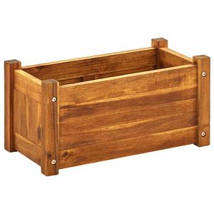 vidaXL حوض حديقة مرتفع خشب أكاسيا صلب 50&times;25&times;25 سم