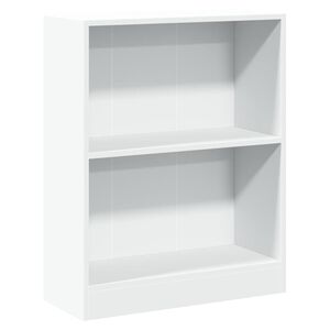 vidaXL رف كتب أبيض 60&times;24&times;76 سم خشب صناعي