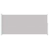 vidaXL مظلة فناء جانبية قابلة للسحب 220&times;500 سم رمادي