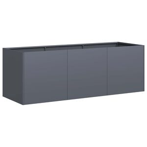 vidaXL وعاء زرع أنثراسيت 120x40x40 سم فولاذ مدرفل على البارد