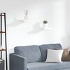 vidaXL رفوف جدارية عائمة، قطعتان، لون أبيض، 23&times;23.5&times;3.8 سم، مصنوعة من خشب MDF