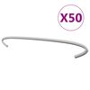 vidaXL خطافات جابيون 50 ق فولاذ مجلفن 30 سم