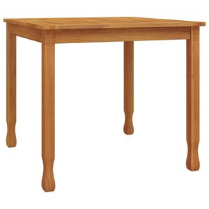 vidaXL طاولة سفرة حديقة 75x85x85 سم خشب ساج صلب