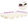 vidaXL غطاء مظلة أرجوحة حديقة بديل كريمي 188/168x145/110 سم