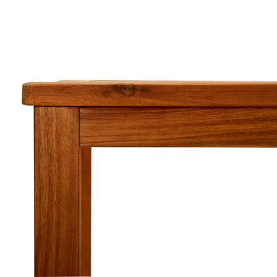 vidaXL طاولة كونسول للحديقة 110×40×75 سم خشب أكاسيا صلب